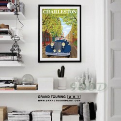 united states america usa west virginia state charleston wv cadillac poster