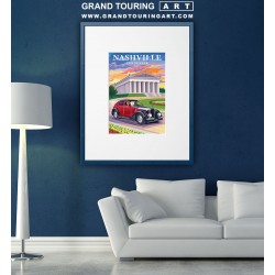 roadside america travel poster for sale vintage tennessee poster nashville print home decor wall art