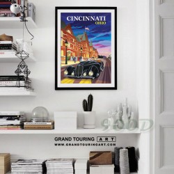 united states america usa ohio state cincinnati oh music hall delahaye poster