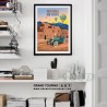 united states america usa new mexico state taos pueblo nm albuquerque international balloon fiesta pierce arrow poster