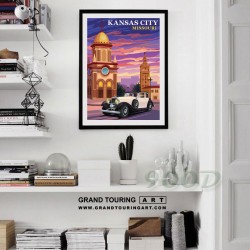 united states america usa missouri state kansas city mo country club plaza hispano suiza poster