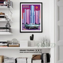 united states america usa michigan state detroit mi the renaissance center general motors poster