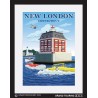 new london ledge lighthouse new london connecticut united states usa vintage roadside america travel poster classic car