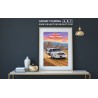 1987 audi sport quattro s1 pikes peak vintage car art roadside america pikes peak colorado traver poster for sale garage decor