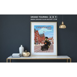 cincinnati industrial exposition in 1888 roadside america cincinnati poster for sale home decor