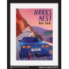 Hawks Nest Highway with Chevrolet Corvette Poster