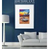 roadside america travel poster for sale vintage california poster santa monica pier beach print home decor wall art c3